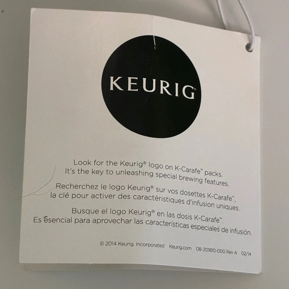 Keurig 2.0 Thermal Carafe Black 4 Cup Capacity for K-Carafe Pods 2.0 Brewers